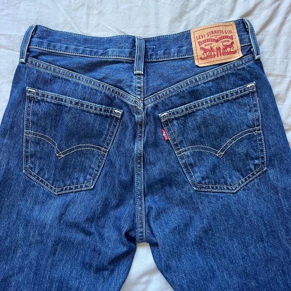 LEVI'S Low Pro Straight Leg Jeans Women's Size 26 Dark Wash Denim Casual - Picture 11 of 12